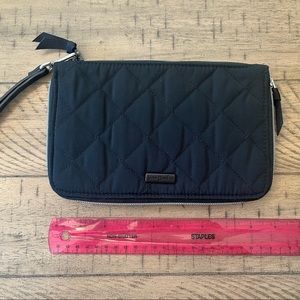 Black Vera Bradley organizational wristlet